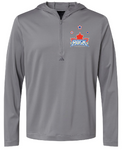 ROCK STARS - ADIDAS 1/4 ZIP HOODED PULLOVER