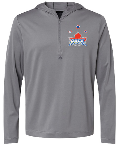 ROCK STARS - ADIDAS 1/4 ZIP HOODED PULLOVER