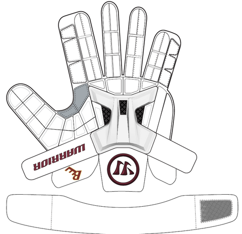 WARRIOR BURN XP (NLL PKG) BRAMPTON CUSTOM GLOVES