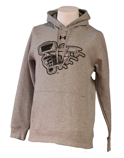 *UA Grey Hustle Hoodie (Youth)