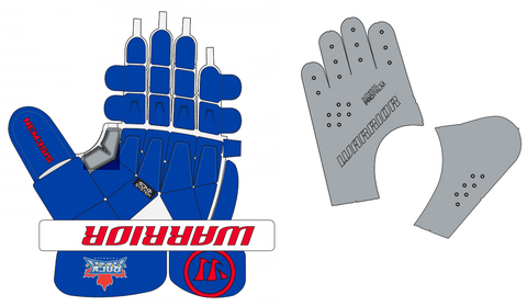 ROCK STARS - CUSTOM WARRIOR NEMESIS GOALIE GLOVES (PRE-ORDER)