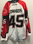 2016 Canadian Themed Game Worn Jersey - Damon Edwards